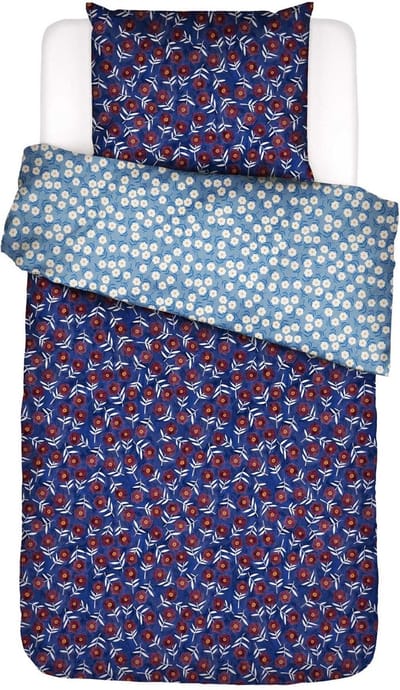 Essenza Blooming Ballet Dekbedovertrek marine blue - Eenpersoons – 140x200/220 cm