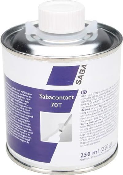 SABA Sabacontact 70T contactlijm - 250 ml blik - polyurethaan voor hout leer en kunststof