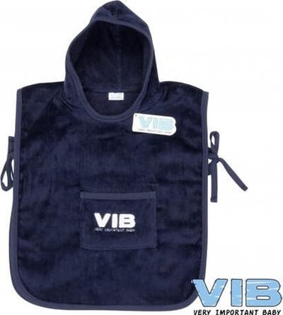 VIB® - Poncho voor kinderen Katoen - VIB (Navy) - Babykleertjes - Baby cadeau - zwangerschap aankondiging - geboorte cadeau