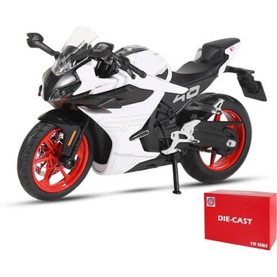 1:12 Cfmoto 450Sr Réplique de Course Alliage Moulé Sous Pression Modèle de Moto Véhicule Collection Son & Lumière Tout-Terrain Autocycle Jouets Voiture Garçon