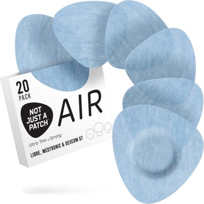 Not Just a Patch - Air - Blue sensor patches - sensorpleisters - Pleister voor Freestyle Libre, Medtronic & Dexcom