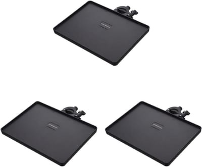 Microfoon Stand Ladehouder - Verstelbare Opbergplank voor Accessoires - Zwart