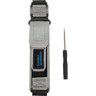 Bracelet de montre en nylon pour montre connectée Huami T Rex Ultra Fermeture auto-agrippante Tissé respirant grise