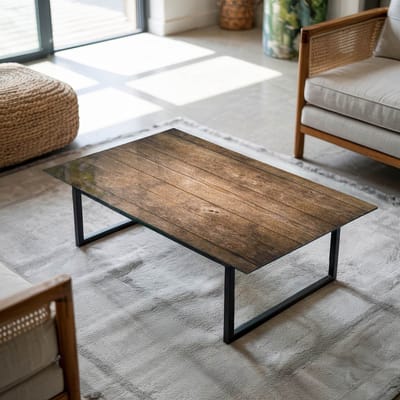 Coloray Tafelblad - Tuintafelblad - 120x80 cm - Bruin - Rechthoek Glazen Tafelblad - Tafelblad Voor Buiten - Buiten Tafelblad - Los Tafelblad - Tafelblad Glas woonkamerdecoratie