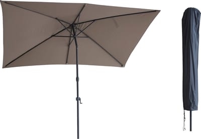 Kopu ® sevilla parasol rechthoek 200x300 cm met hoes balkonparasol