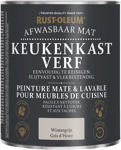 Rust-Oleum Keukenkastjes Verf Wintergrijs 750ml