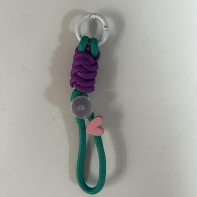 Mode Sleutelhanger Creatief Gevlochten Lanyard Sleutelhanger voor Telefoonhoesje Vrouwen Anti-Verlies Knoop Touw Strap Auto Sleutelhangers Diy Accessoires