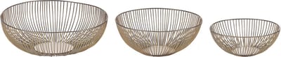GARUT - Decoratieve schalen set van 3 - Goud - IJzer