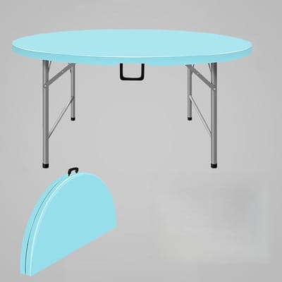 Opvouwbare picknicktafel - Klaptafel buiten - Buiten eten - Stevige constructie - 120x74cm - Blauw