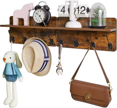 DailySupplies® Wandkapstok met Hoedenplank - Kapstok - Wandplank