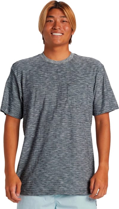 Quiksilver Kentin Ss Pocket Heren T-shirt Aqykt03114-kta3 - Kleur Grijs - Maat M