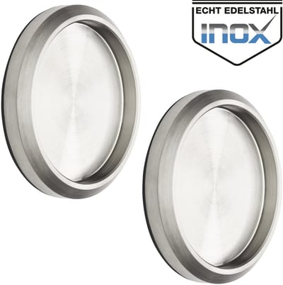 2s Schuifdeurgrepen MILA Ø 58 mm zelfklevend met 3M kleefpad Meubelgrepen echt roestvrij staal Greepschaal voor glazen deuren & kamerdeuren van SOTECH