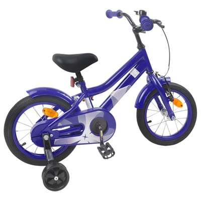 vidaXL - Kinderfiets - 12 - Inch - voor - 2-4 - jaar - oud - Donkerblauw