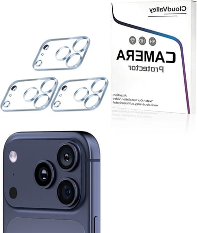 3-Pack Camera Lens Protector voor iPhone 17 Pro Max, Schokbestendige 9H Tempered Glass, Krasbestendige Film, Geschikt voor Nachtopnames, Duidelijk en Duurzaam