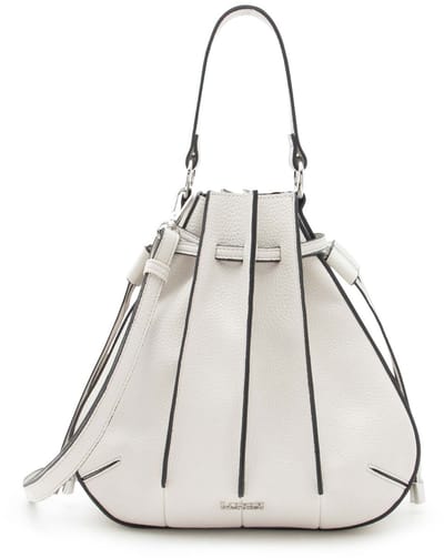 L.CREDI handtas schoudertas Rahmi Hobo Bag Light Gray crème