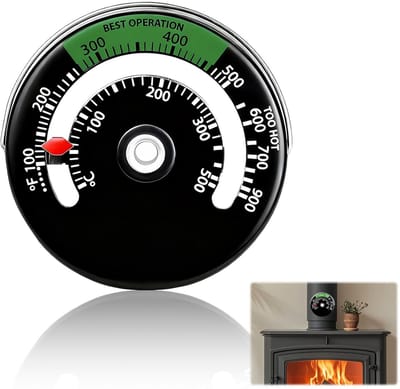 Hittebestendige Thermometer voor Houtkachel en Open Haard
