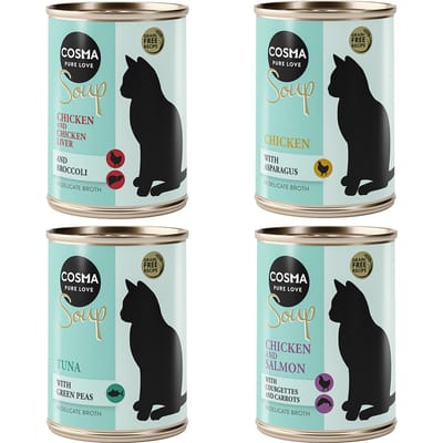 12x100g Soup Mix 2 (4 Smaken) Cosma Kattenvoer