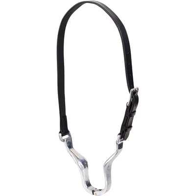 Aluminium halsband met leren riem Premiere