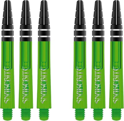 Dartpijlen Stelen Nitrotech Medium Groen - 2 Sets (6 Stuks)