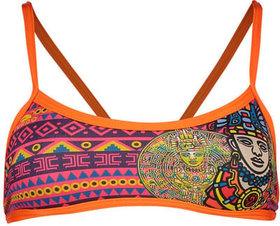 Turbo Mare Bikinitop Oranje,Paars 7-8 Years Meisjes