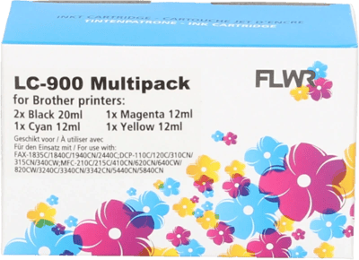 FLWR - Cartridges / Brother LC-900 Multipack / zwart en kleur / Geschikt voor Brother