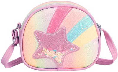Store_7 - Little Girls Bag - Schoudertas voor Kinderen - Regenboog Ster - Kleine Handtas - Perfect voor Feestjes - Voor Meisjes van 3 tot 10 jaar