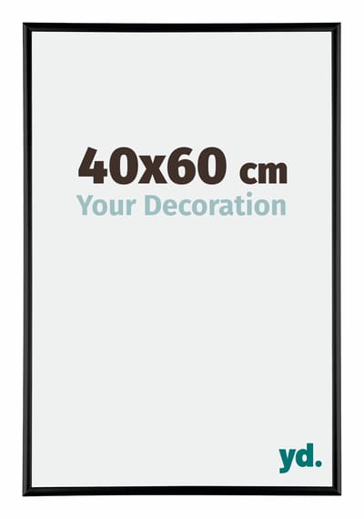 Your Decoration - Fotolijst 40x60 cm - Aluminium - Zwart Hoogglans - Kent
