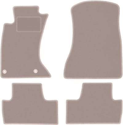 Beige velours vloermatten voor: Lexus IS II 4WD sedan (2005-2013)