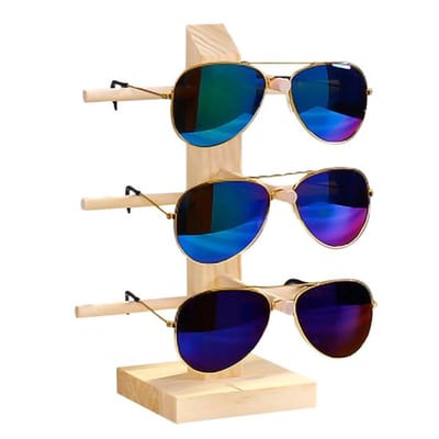 Vt products - Zonnebrillenstandaard - Houten Brillenrek - Antislip en