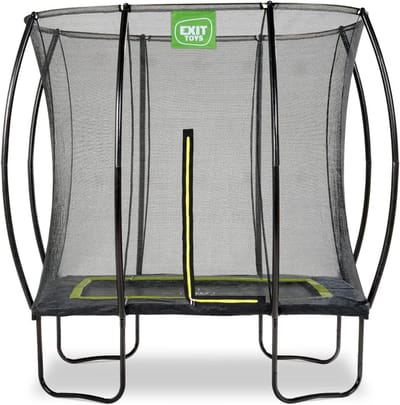 Trampoline met net - Buiten trampoline - Buiten spelen - Veiligheidssysteem - 153x214cm - Zwart