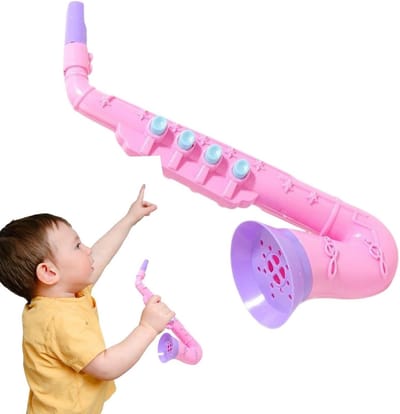 Kindersaxofoon Speelgoed - Muziek Instrument - Muziek Ontdekken - Interactief Ritme Oefenen - 25 x 10 x 6 cm - Meerkleurig