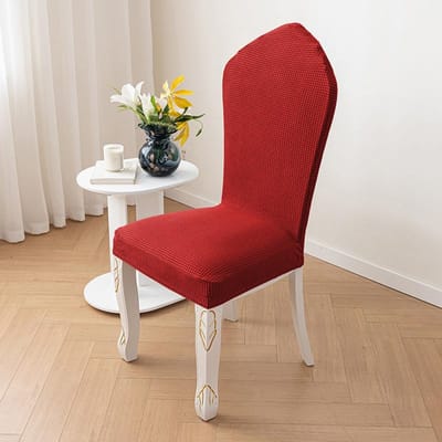 Verdikte en Hoge Antislip Stoelhoes Amerikaanse Stoelhoes Lichte Luxe Eettafel Krukhoes Stofdicht en Slijtvast Alle Seizoenen 40cM brown