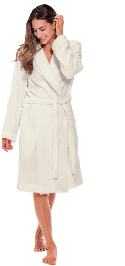 Zydante Wellness Badjas - Katoen - Maat XL - Creme