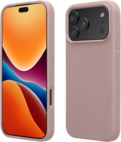 kwmobile telefoonhoesje geschikt voor Apple iPhone 18 Pro Max / iPhone 17 Pro Max - Hoesje met siliconen coating - Smartphone case in licht oudroze