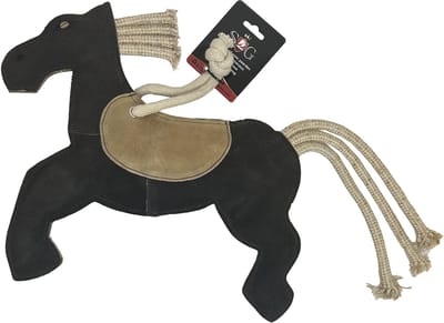 S2G Paardenspeelgoed Horzie - Paardenspeeltje - 40 x 35 CM - tegen stalverveling - Hoogwaardig materiaal - Voor grote honden - Hondenspeelgoed