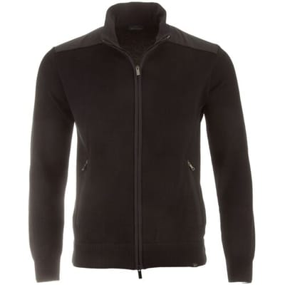 Paul & Shark Vest Typhoon Re4x4 Soft Cool Touch Wool Full Zip Zwart / male