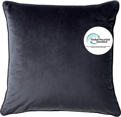 Dutch Decor FINNA - sierkussen 45x45 cm - Eco Line - 100% gerecycled - Charcoal Gray - antraciet - Inclusief binnenkussen - Luxe kussens voor woonkamer & bank