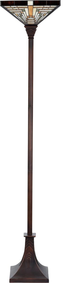 Tiffany Vloerlamp Rising Sun Uplighter - Art Deco Trade