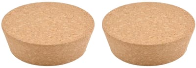 Dailygoods- Kurkstoppen Professioneel - Vervangende Kurkstoppen - 2 Stuks - Taps Toelopend - 100 x 85 x 30 mm - Geschikt voor Flessen 86-98 mm - Flesstop