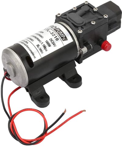 OmGoods - Dailygoody - Hogedrukpomp - Zelfaanzuigende Membraanpomp - Hoge prestaties - Zwart - Waterpomp - Auto Cut Off - Geschikt voor Voertuigreiniging - Kleu