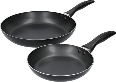 KitchenCraft Anti-aanbak braadpannenset in geschenkverpakking - 28cm & 20cm Aluminium braadpannen