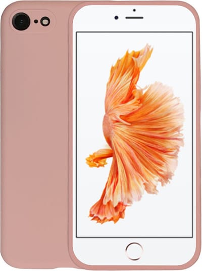 Smartphonica Telefoonhoesje Geschikt voor iPhone 6/6s Plus siliconen hoesje - Backcover Siliconen Case - Zalm geschikt voor iPhone 6/6s Plus