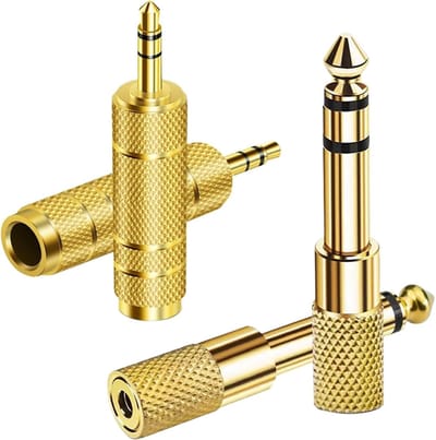 Adapter van 6.35mm naar 3.5mm voor versterkers en hoofdtelefoons - Geluidsverbetering, Audiokwaliteit, Compatibiliteit