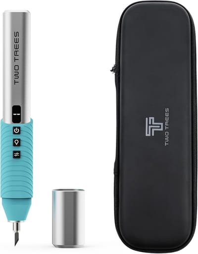 Twotrees U2 Draadloze Ultrageluidsnijder - Handmatig Snijgereedschap - voor 3D Printer, 3D-printmodellen, zeep, PVC, leer, plastic en hout - Handheld Ultrasonic Cutter - Snijdt moeiteloos kunststoffen
