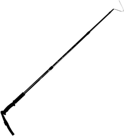 Slang Vanger - Grijper Stok - Reptielen Hanteren - Afgeronde Haak - 140 cm - Zwart
