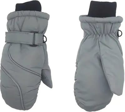 Bovista Skihandschoenen Kinderen - Handschoenen Winter - Handschoenen - Wanten - Antislip - Waterdicht - Grijs