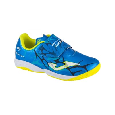 Joma Super Copa Jr 2504 IN SCJS2504INV, voor een jongen, Blauw, Indoorschoenen, maat: 33