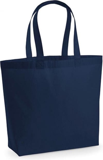 Westford Mill Premium Cotton Maxi Bag WM225 - French Navy - 35 x 39 x 13,5 cm