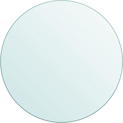 Tafelblad van glas - Glazen tafelblad - Tafelbescherming - Gehard glas - Ø 70 cm - Doorzichtig