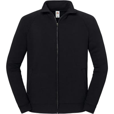 Fruit of the Loom Unisex Adult Iconic Premium Sweat Jacket (Zwart)